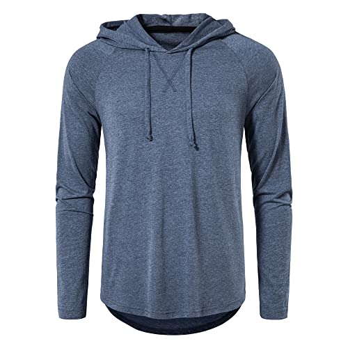 MUSE FATH Men's Lightweight Long Sleeve Athletic Hoodie