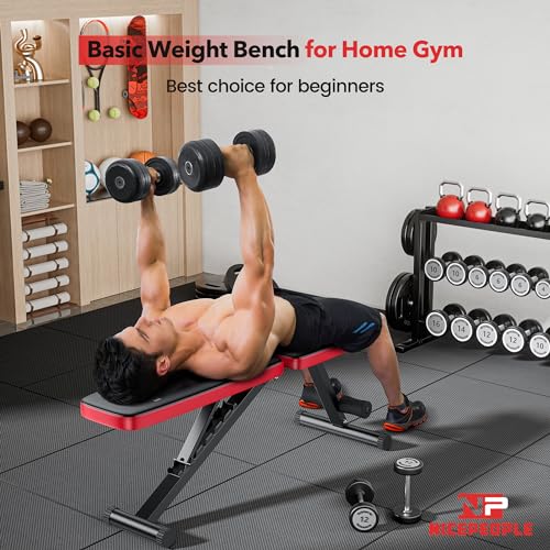 Home Gym Foldable Workout Bench 660lbs Weight Capacity