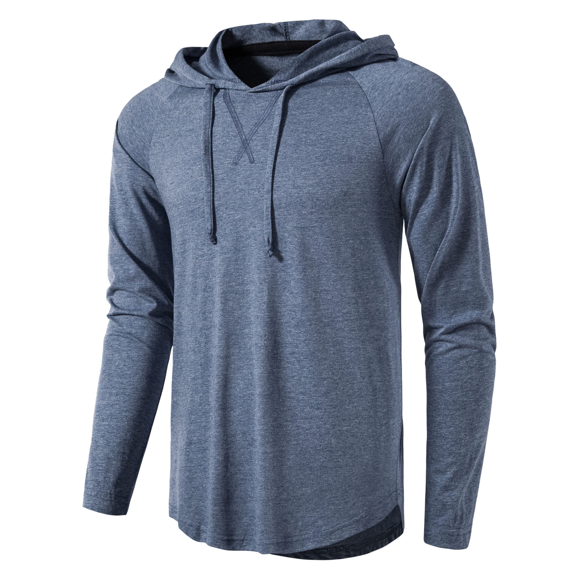 MUSE FATH Men's Lightweight Long Sleeve Athletic Hoodie